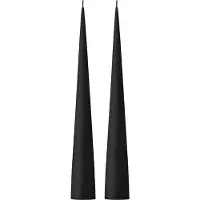 Ester & Erik -kartiokynttilä 37 cm, 2-pakkaus matta Velvet matt black 95