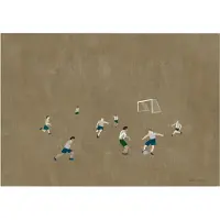 Fine Little Day Soccer juliste 50x70 cm Ruskea