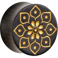Wildcat Golden Florescence on Black Wood<!--64005e76d2d2e--> - 16,0 mm
