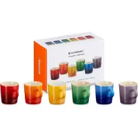 Le Creuset Signature kivikeramiikka espressomuki 6-osainen Rainbow