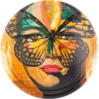 Carolina gynning Golden Butterfly tarjotin Ø31 cm Orange-black