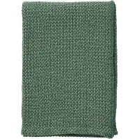 Klippan Yllefabrik Basket puuvillahuopa, 130 x 180 cm Vihreä