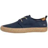 Pepe Jeans for man. PMS100009 Espadrilles Port Bay navy (41), Fabric, Flat, Laces, Casual