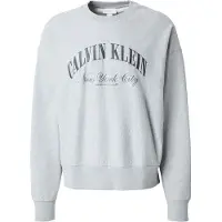 Calvin Klein Jeans Ls Premium Terry Calvin Collegia - Grey - S
