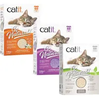 Catit Design 11,2 kg Go Natural kissanhiekka hernekuorista hajusteeton