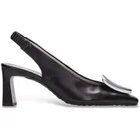 Hispanitas for woman. HV264762 Amapola black shoes (37), Leather, 5 to 8 cm, None, Casual, Party, Classic