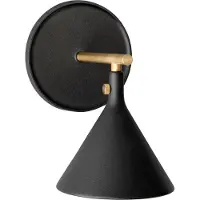Audo Copenhagen Cast Sconce seinävalaisin kiinteällä asennuksella Black