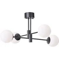 Scandi Living Solar kattovalaisin musta 73 cm Huurrettu valkoinen