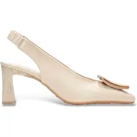 Hispanitas for woman. HV264762 Amapola beige shoes (41), Leather, 5 to 8 cm, None, Casual, Party, Classic