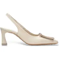Hispanitas for woman. HV264850 Giorgia beige shoes (38), Leather, 5 to 8 cm, None, Casual