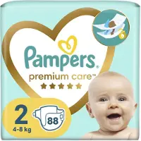 Pampers Premium Care Size 2 kertakäyttövaipat 4-8 kg 88 kg