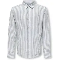 Only & Sons Osjcaiden Life Ls Reg Stripe Lin 660 Wvn - Green - 164