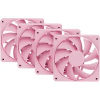 HYTE FA12 Fans (4-Pack), 120mm PWM-laitetuuletinsarja, Strawberry Milk