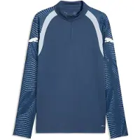 Puma Harjoituspaita IndividualFINAL 1/4 vetoketju - Sininen/Valkoinen/Jäinen sininen, koko Large