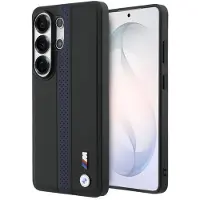 BMW Samsung Galaxy S26 Ultra M Perforated Stripes and Metal Logo -magneettikotelo - sininen / musta