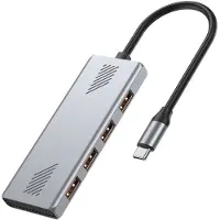 Gembird 4-port USB 3.2 (Gen 2) Type-C hub USB hub - 4 porttia - USB 3.2 - Harmaa