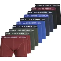 Jack & Jones Jacsolid Trunks 10 Packs Noos - Black - XXL
