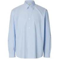 Selected Slhrlxben Stripe Ls Shirt - Blue - M
