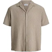 Jack & Jones Jjsean Resort Shirt Ss - Beige - S
