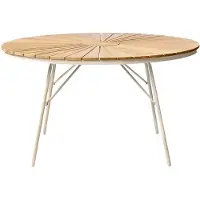 Cinas Ellen pöytä 130 cm Sandy grey / tiikki