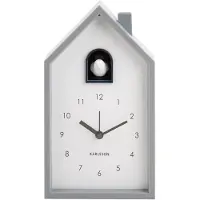 Karlsson herätyskello Modern Cuckoo mouse grey KA6015GY