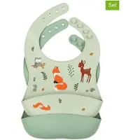 A Little Lovely Company Silikoninen Ruokalappu 2-pack, Forest Friends