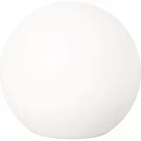 FH Lighting LED-aurinkokäyttöinen ulkovalaisin Dabus, Ø 25 cm, pallo, valkoinen, akryyli himmennettävä, Valkoinen/opaali, Olohuone/ruokailutila, Synteettinen materiaali