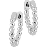 Lykken Casuals pallomaiset korvarenkaat hopea 13 mm