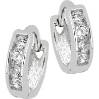 Lykken Casuals zirkonia korvarenkaat hopea 11.5 mm