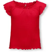 ONLY Kogjojo Life Ss Top Jrs - Red - 158-164
