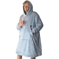 Glovii lämmitettävä pehmeä poncho akulla