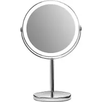 Gillian Jones Rechargeable Led Table-chrome-21.5 X 35 X 13.5 Cm Meikkipeili