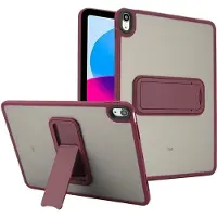 SKALO iPad 11" (2025) Color Hybrid Kickstand Suojakuori - Viininpunainen