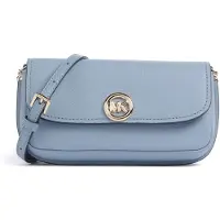Michael Kors for woman. 32S6GY5C5L Granulated bag blue (OSFA), Casual, Leather