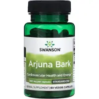 Swanson Health Arjuna-kuori, 500 mg - 60 kasviperäistä kapselia