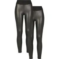 Urban Classics Faux Leather High Waist Leggings 2 Yksiköt