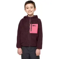 Jack Wolfskin Kids' Ice Curl Hood Jacket Boysenberry/Pink Välikerrospuserot 92