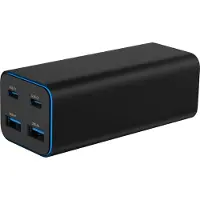 Gembird Universal charger 100W GaN 2xUSB-A 2xUSB-C fast charger black