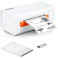 Vevor -lämpötarratulostin, 4x6-tarratulostin, lämpötarratulostin automaattisella tarrantunnistuksella, tukee Windowsia/MacOS:a/Linuxia, yhteensopiva Amazonin, eBayn, Etsyn, UPS:n jne. kanssa