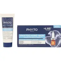 Phyto Coffret Phytocyane Mies Hiustenlähtöön + Shampoo 2 osaa