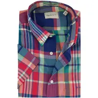 Gant Reg Indian Madras Check Ss Shirt - Multi/patterned - XL