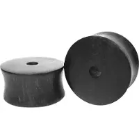 Wildcat Flat Ebony Wood Plug for Hoops<!--642a42d128b4d-->