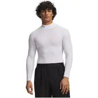 Under Armour Ua Hg Elite Comp Mock Ls - White - M