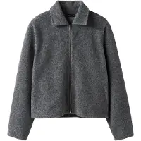 LMTD Nlfbaria Ls Short Zip Jacket - Grey - 170-176