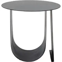 Bloomingville Cher sivupöytä Ø 43 cm Musta
