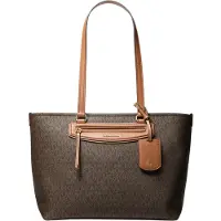 Michael Kors for woman. 30S6GTVT2B Jet Set Travel tote bag medium with brown logo (OSFA), Casual, Canvas