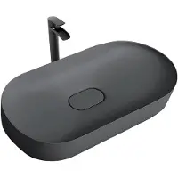 REA IRIS 71 CM GREY MATT konglomeraattipesuallas