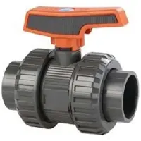Cepex 37043 Pvc-u Ø50-palloventtiilit Vakiosarja Ptfe Epdm-liimaholkki Musta Piste
