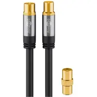 Pro Antenna cable 1m silver (70346)