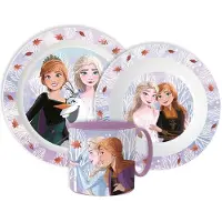 Disney Frozen lasten astiasetti, 3 osaa